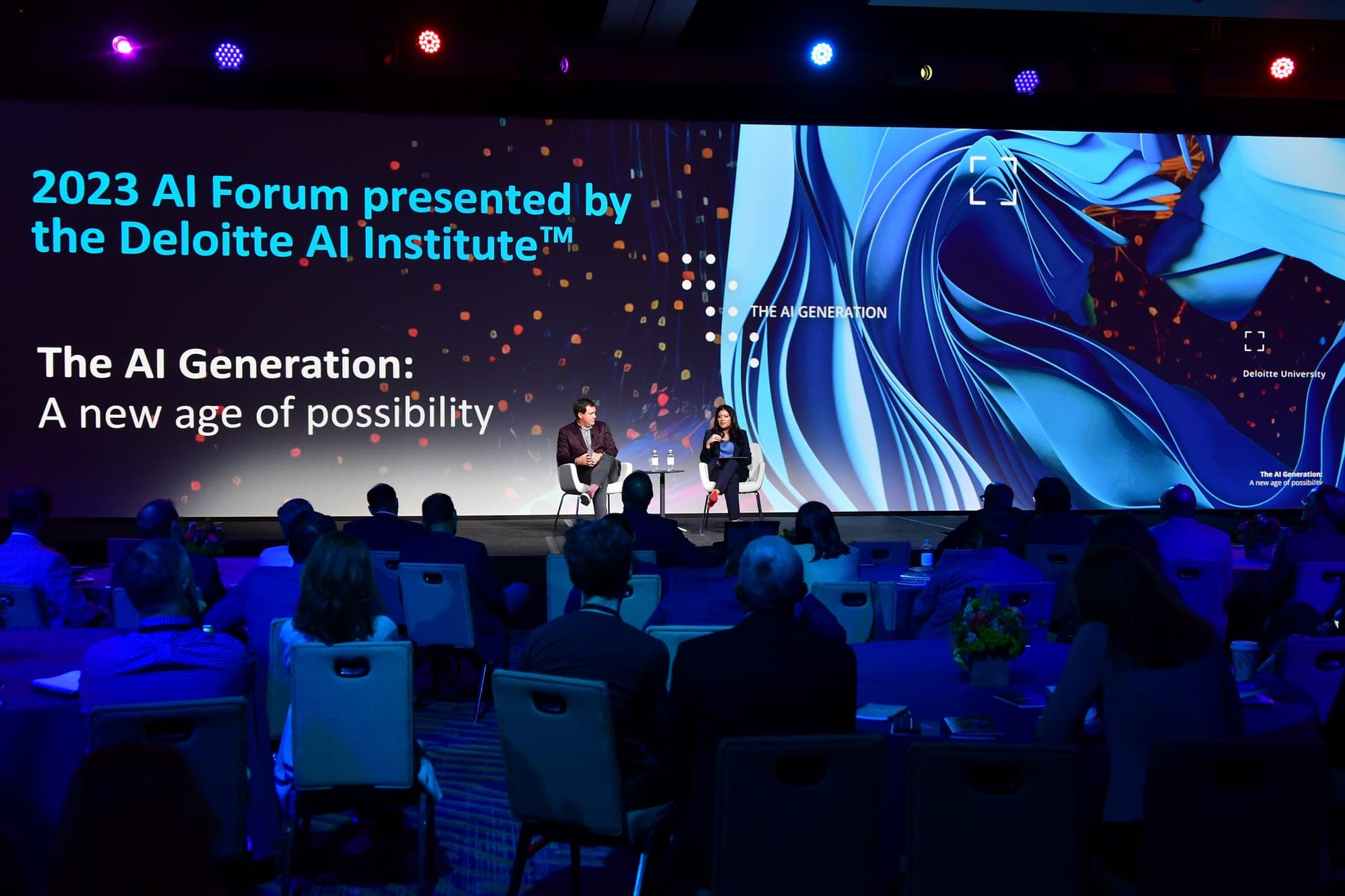 AI Forum signage and event collateral